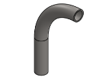 #2356 - STAINLESS STEEL 1" PIPE 90° ELBOW W/ 1 TANGENT 5" C.L.R.