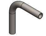 Picture of #227 - STEEL 3/4" PIPE 90° ELBOW W/ 2 TANGENTS 2.5" C.L.R.