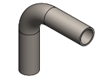 #427 - STEEL 1-1/4" PIPE 90° ELBOW W/2 TANGENTS 2.5" C.L.R.