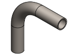 #447 - STEEL 1 1/4" PIPE 90° ELBOW W/ 2 TANGENTS 4" C.L.R.