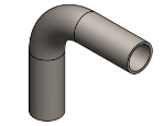 #537 - STEEL 1 1/2" PIPE 90° ELBOW W/ 2 TANGENTS 3" C.L.R.