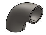 #E425 - STEEL 1-1/4" PIPE 90° ECONOMY FORMED ELBOW 1.625" I.R.