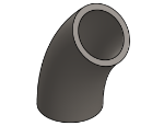 #205-45 - STEEL 3/4" PIPE 45° ELBOW 1.5 C.L.R.