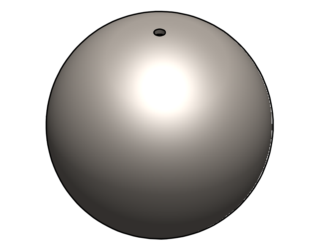Picture of #S500 - STEEL 5" DIA. SPHERE