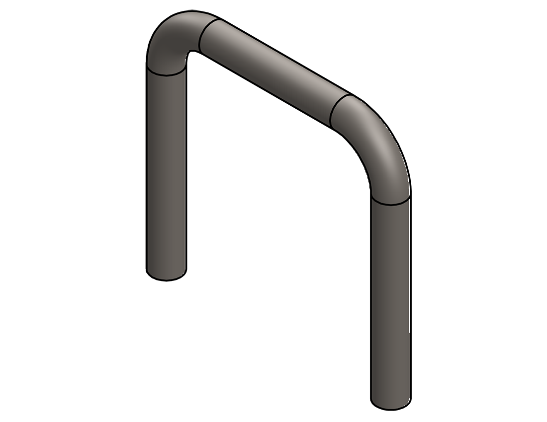 Picture of #UEL15012 - STEEL 1 1/2" TUBE U-END LOOP