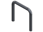 #UEL16615-AL - ALUMINUM 1 1/4" PIPE U-END LOOP