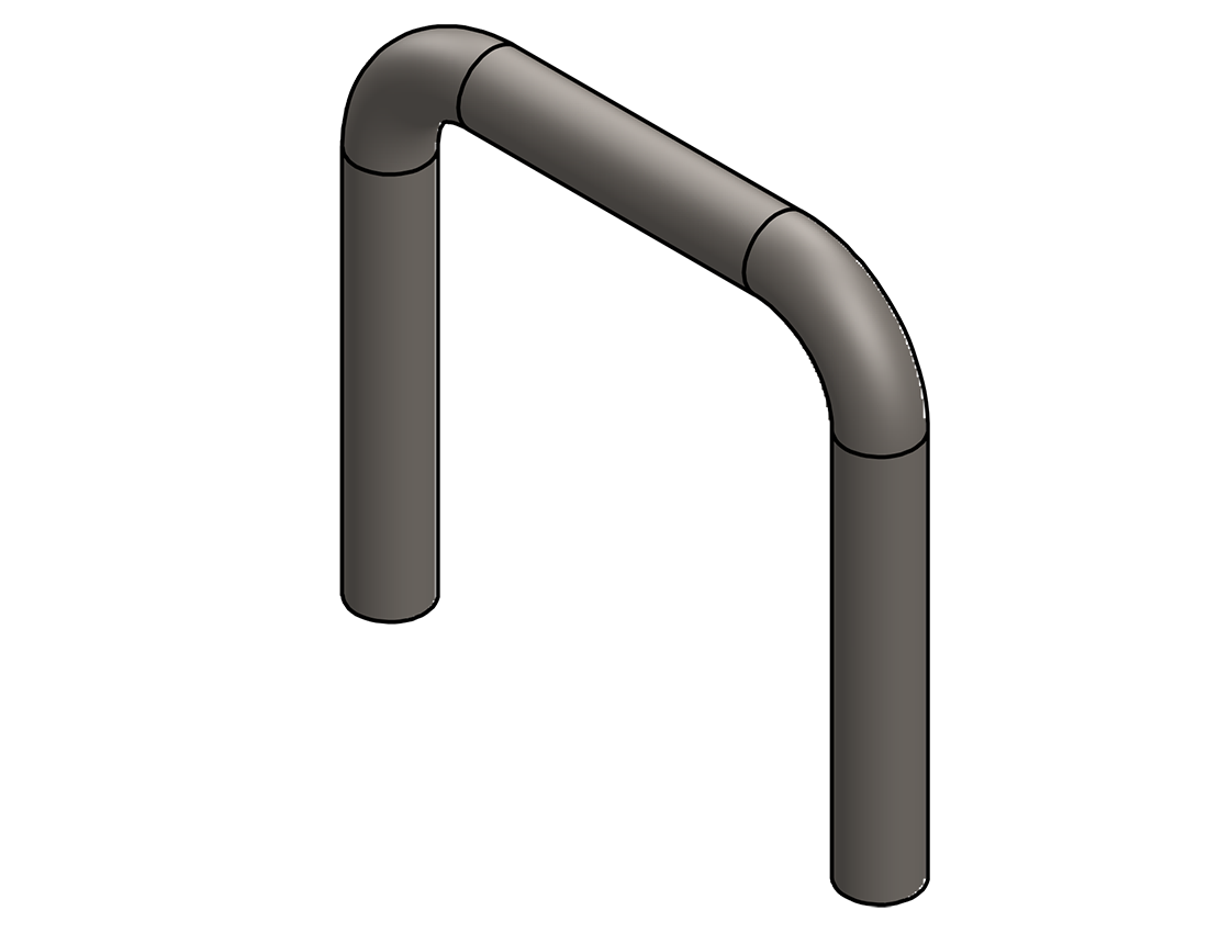 Picture of #UEL16612 - STEEL 1 1/4" PIPE U-END LOOP