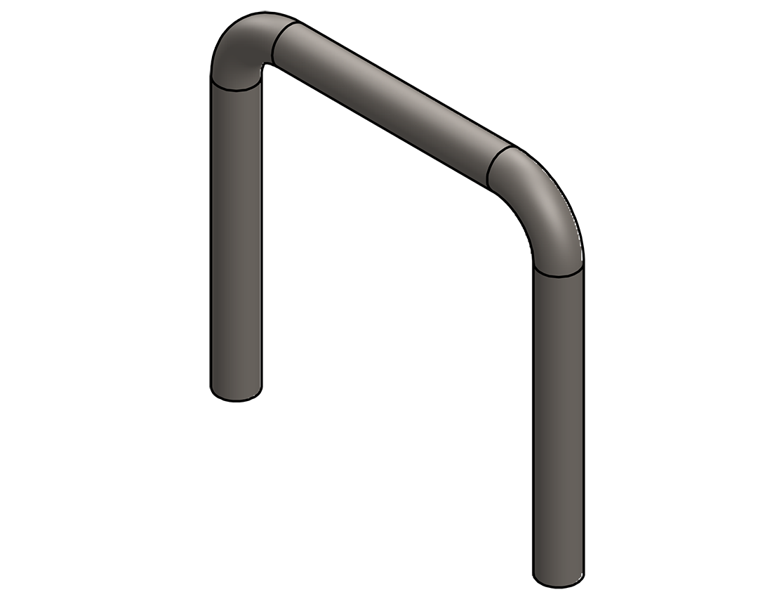 Picture of #UEL16615 - STEEL 1 1/4" PIPE U-END LOOP