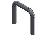 #UEL19012-AL - ALUMINUM 1-1/2" PIPE U-END LOOP