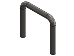 #UEL19015-SS - STAINLESS 1 1/2" PIPE U-END LOOP