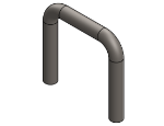 #UEL19012 - STEEL 1 1/2" PIPE U-END LOOP