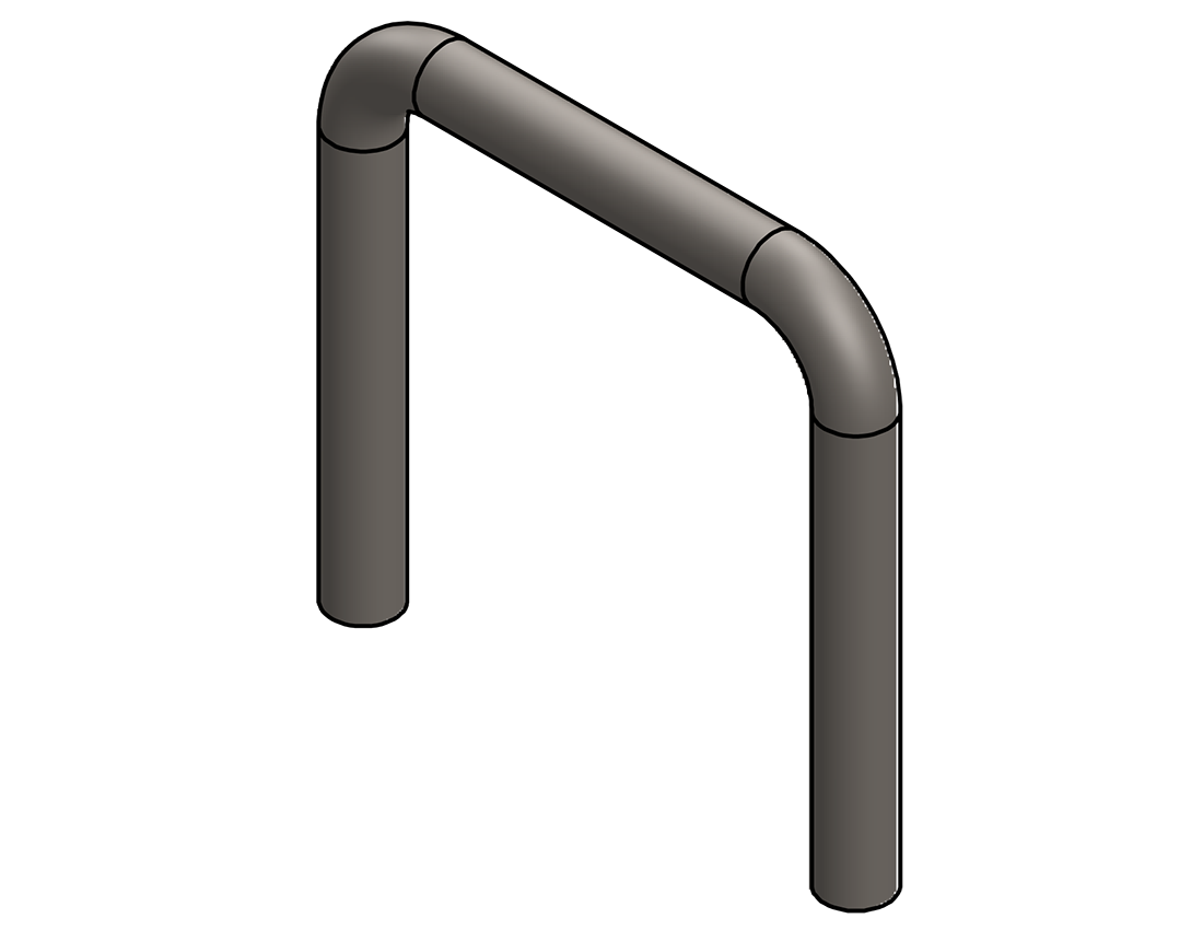 Picture of #UEL19015 - STEEL 1 1/2" PIPE U-END LOOP