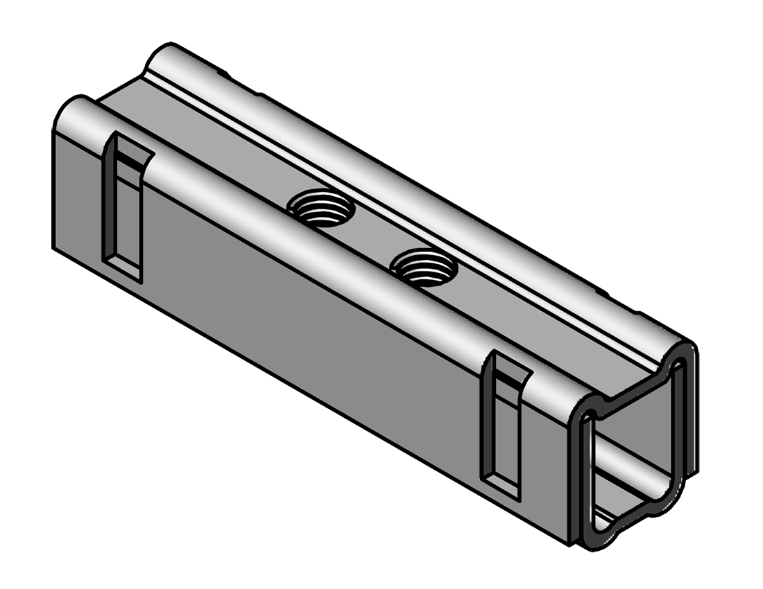 Picture of #DMS1519-PL - ZINC PLATED DOUBLE MULTI-SPLICE LOCK