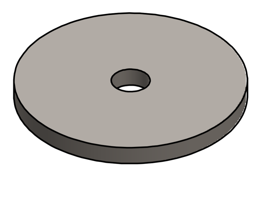 Picture of #9046-50 - STEEL BRACKET BASE, 1/2" CENTER HOLE