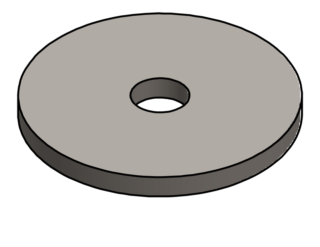 Picture of #9046-63 - STEEL BRACKET BASE, 5/8" CENTER HOLE