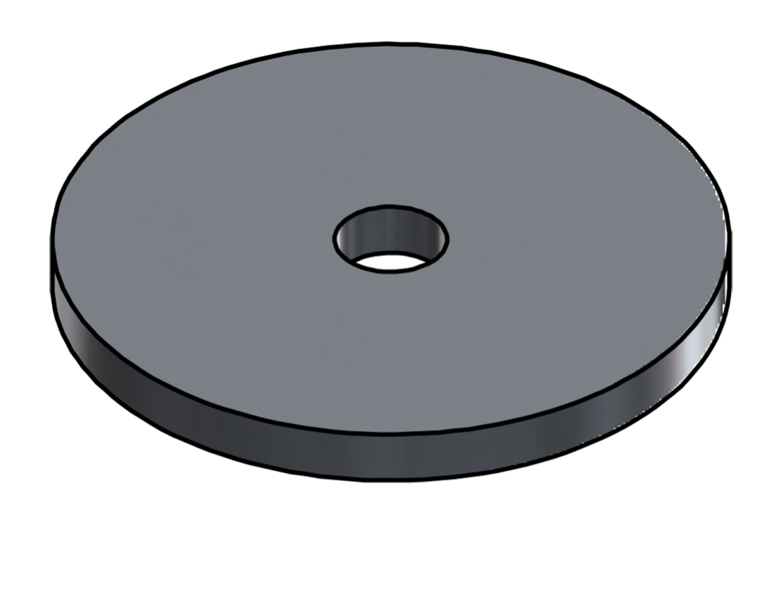 Picture of #9246-50 - ALUMINUM BRACKET BASE, 1/2" CENTER HOLE