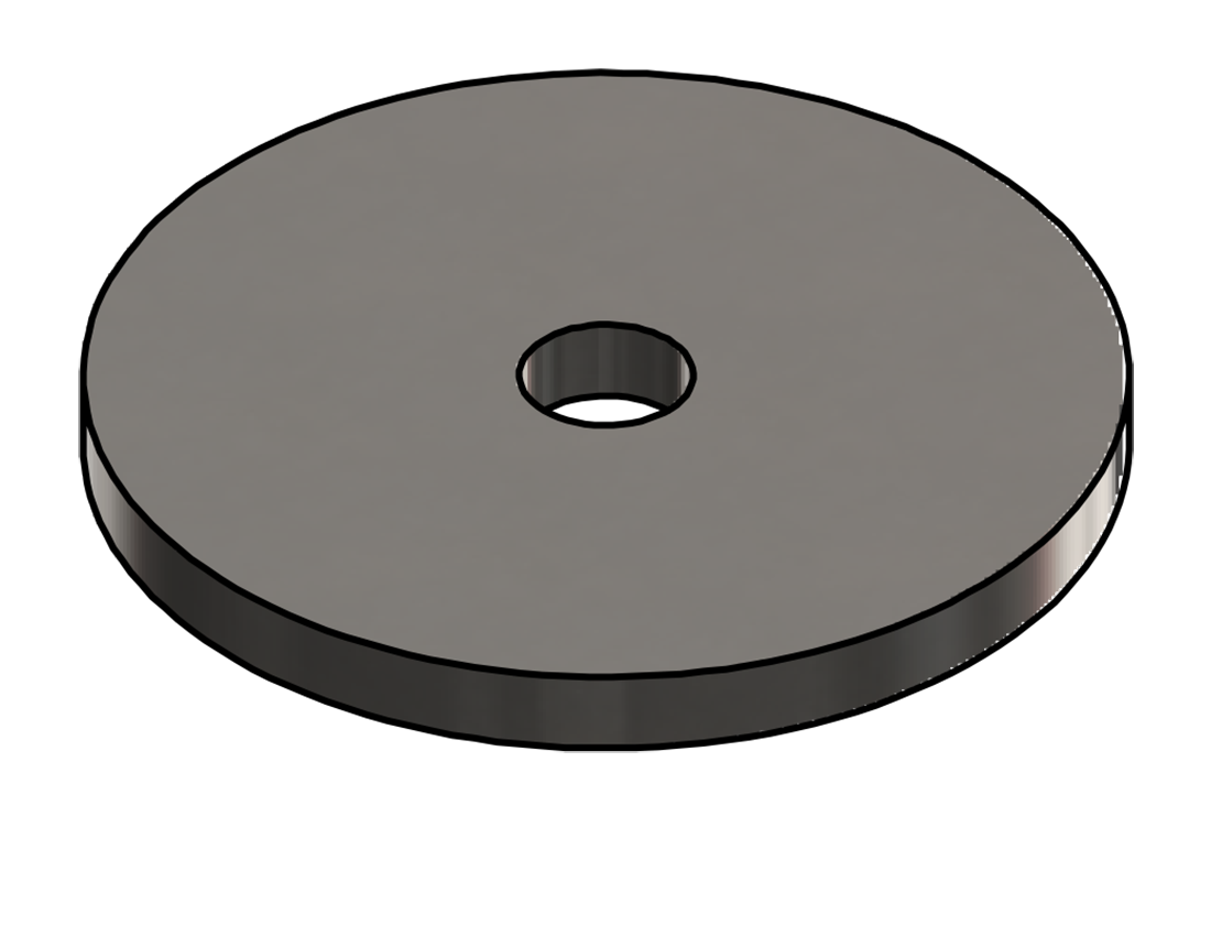 Picture of #9446-50 - STAINLESS STEEL BRACKET BASE, 1/2" CENTER HOLE