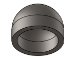 #9103 - STEEL DOMED WELD-ON CAP 1" PIPE 