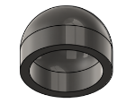 #9903 - STAINLESS STEEL DOMED WELD-ON CAP 1" PIPE 