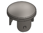 #DOC166D - STEEL DISHED DRIVE-ON CAP 1-1/4" PIPE SCH 40