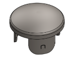 #DOC190D - STEEL DISHED DRIVE-ON CAP 1-1/2" PIPE SCH 40