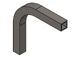 Picture of #SQ1007 - STEEL 1" SQ. TUBE 90° ELBOW