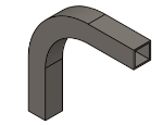 Picture of #SQ1507 - STEEL 1 1/2" SQ.TUBE 90° ELBOW
