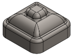 Picture of #NC075 - STEEL 3/4" SQ. TUBE NEWEL CAP
