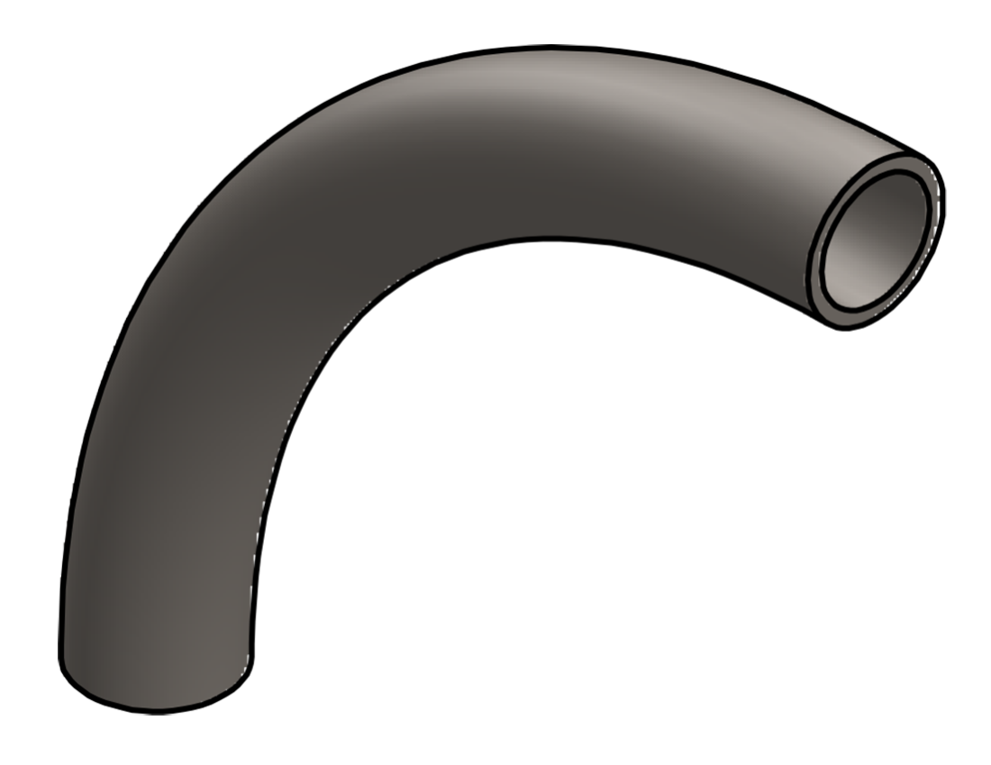 Picture of #375 - STEEL 1" PIPE 90° ELBOW 7" C.L.R.