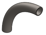 #595 - STEEL 1 1/2" PIPE 90° ELBOW 9" C.L.R.