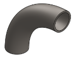 #4345 - STEEL 1 1/2" TUBE 90° ELBOW 4" C.L.R.