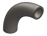 Picture of #235 - STEEL 3/4" PIPE 90° ELBOW 3" C.L.R.