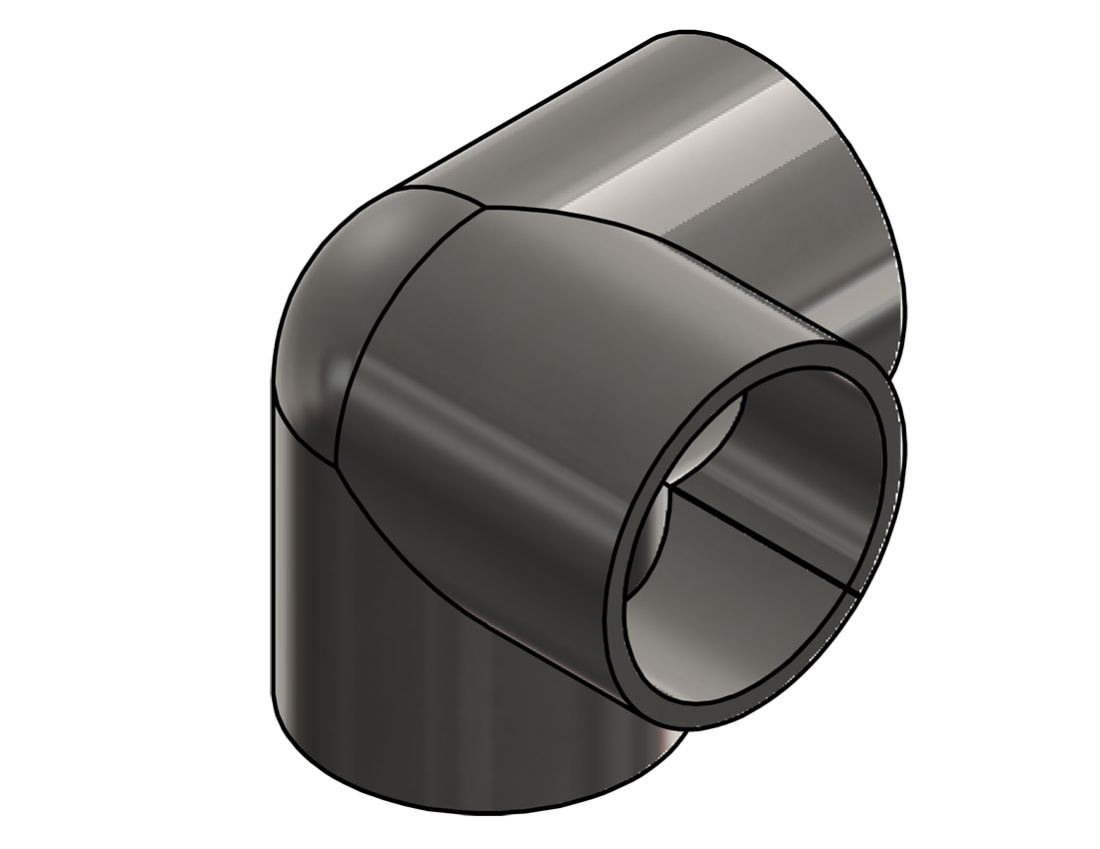 Picture of #SOE190-SS - SIDE OUTLET ELBOW