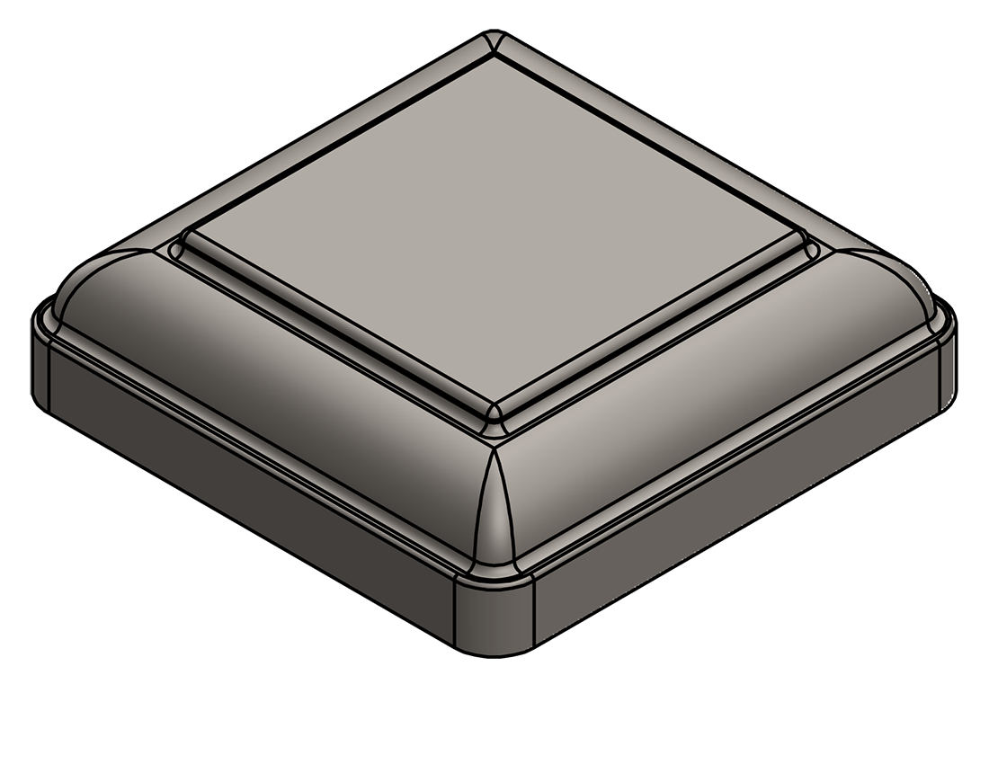 Picture of #NC600 - STEEL 6" SQ. TUBE NEWEL CAP