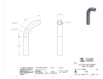 Picture of #1236 - ALUMINUM 3/4" PIPE 90° ELBOW W/ 1 TANGENT 3" C.L.R.