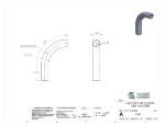 Picture of #1566 - ALUMINUM 1 1/2" PIPE 90° ELBOW W/ 1 TANGENT 6" C.L.R.