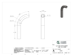 Picture of #2236 - STAINLESS STEEL 3/4" PIPE 90° ELBOW W/ 1 TANGENT 3" C.L.R.