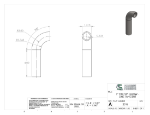 Picture of #2316 - STAINLESS STEEL 1" PIPE 90° ELBOW W/ 1 TANGENT 2" C.L.R.