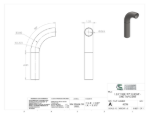 Picture of #6236 - STAINLESS STEEL 1 1/4" TUBE 90° ELBOW W/ 1 TANGENT 3" C.L.R.
