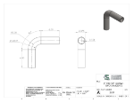 Picture of #2637 - STAINLESS STEEL 2" PIPE 90° ELBOW W/ 2 TANGENTS 3" C.L.R.