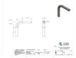 Picture of #6127 - STAINLESS STEEL 1" TUBE 90° ELBOW W/ 2 TANGENTS 2.5" C.L.R.