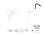 Picture of #6137 - STAINLESS STEEL 1" TUBE 90° ELBOW W/ 2 TANGENTS 3" C.L.R.