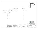 Picture of #6267 - STAINLESS STEEL 1 1/4" TUBE 90° ELBOW W/ 2 TANGENTS 6" C.L.R.