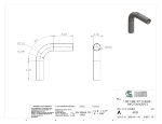 Picture of #6827 - STAINLESS STEEL 1 1/2" TUBE 90° ELBOW W/ 2 TANGENTS 2.75" C.L.R.