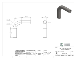 Picture of #6827-11  - STAINLESS STEEL 1 1/2" TUBE 90° ELBOW W/ 2 TANGENTS 2.75" C.L.R.