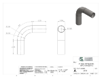 Picture of #6757 - STAINLESS STEEL 3" TUBE 90° ELBOW W/ 2 TANGENTS 5" C.L.R.