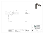 Picture of #317 - STEEL 1" PIPE 90° ELBOW W/ 2 TANGENTS 2" C.L.R.