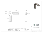 Picture of #417 - STEEL 1 1/4" PIPE 90° ELBOW W/ 2 TANGENTS 2" C.L.R.