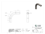 Picture of #557 - STEEL 1 1/2" PIPE 90° ELBOW W/ 2 TANGENTS 5" C.L.R.