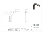 Picture of #667 - STEEL 2" PIPE 90° ELBOW W/ 2 TANGENTS 6" C.L.R.